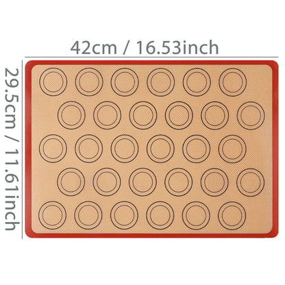 1PC Silicone Baking Mat for Oven, Reusable Non Stick Heat Resistant Bakeware Sheets Liner, Baking Tools for Cookie Macaron Bread