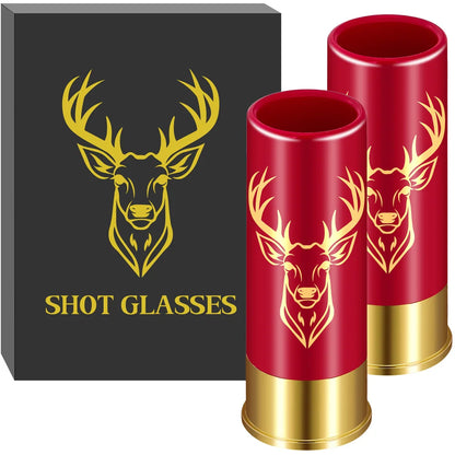 2PCS/Set Shot Glass Drinking Cup Creative High Quality Plastic Shotgun Bullet Shape Water Wine Glass Party Drinkware Gift