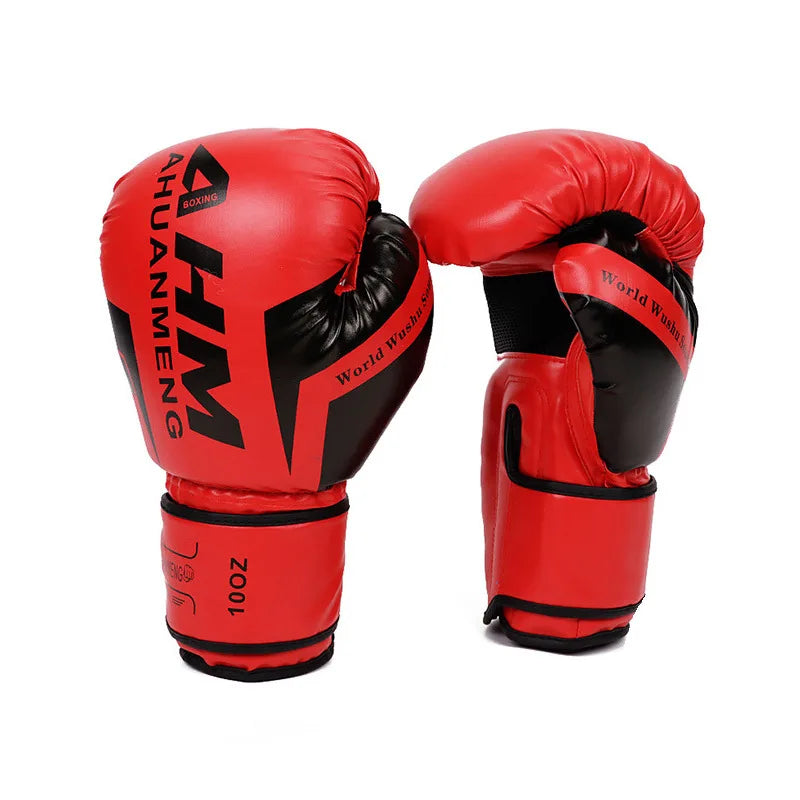 Boxing Gloves Sparring Gloves for Men PU Leather Sandbag Bag Muay Thai Fighting Combat Adult Muay Thai Competition Glove