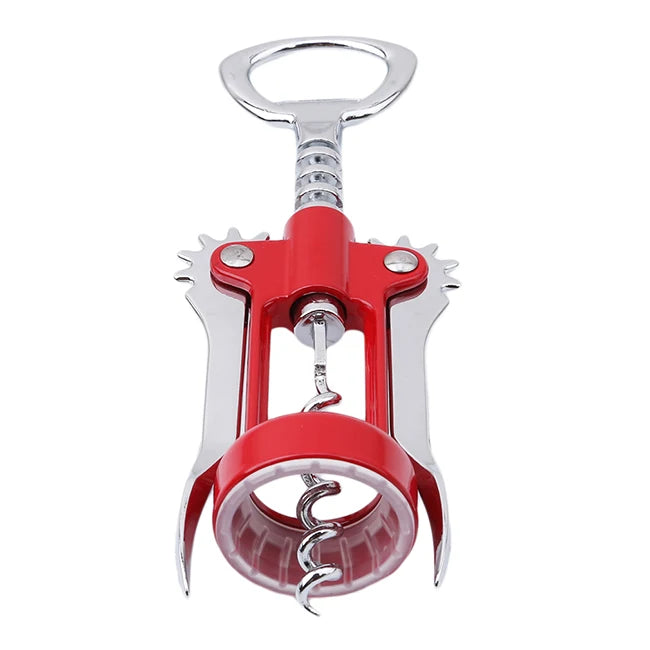 Stainless Steel Bottle Opener Waiter Metal Red Wine Opener Corkscrew Bottle Handle Bottle Pumps Corkscrews Cork Out Tool