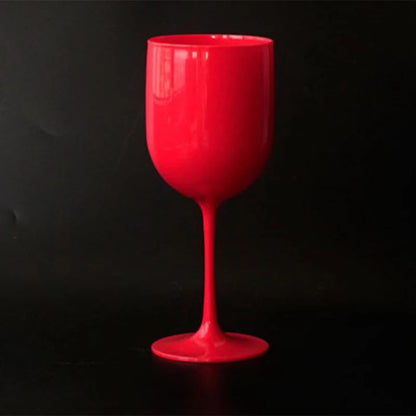 Plastic Red Wine Glasses Reusable Champagne Glasses PP Plastic Wine Glasses Dishwasher Safe Champagne Glasses Reception Supplies