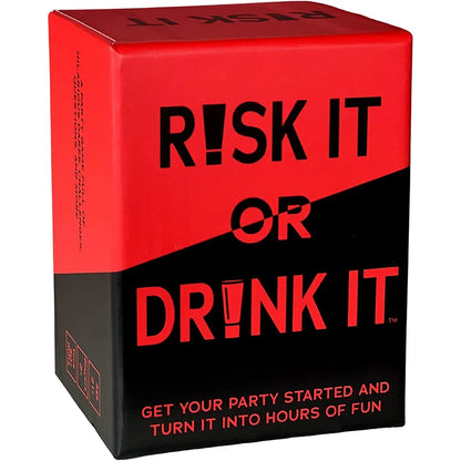 Risk It Or Drink It Fun Party Game For College Card Game Drinking Game Pregame Night Hilarious Dares Challenges Questions Adults