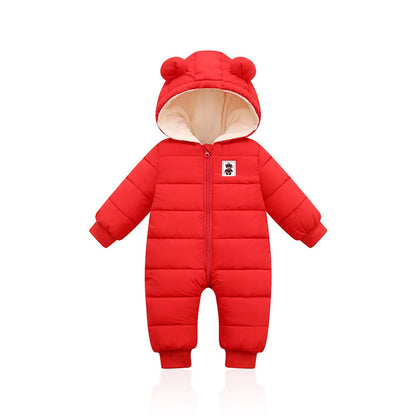 LZH Baby Snowsuit Infant Newborn Clothes Kids Winter Jumpsuit For Boys Girls Romper For Baby Overalls Children Christmas Costume