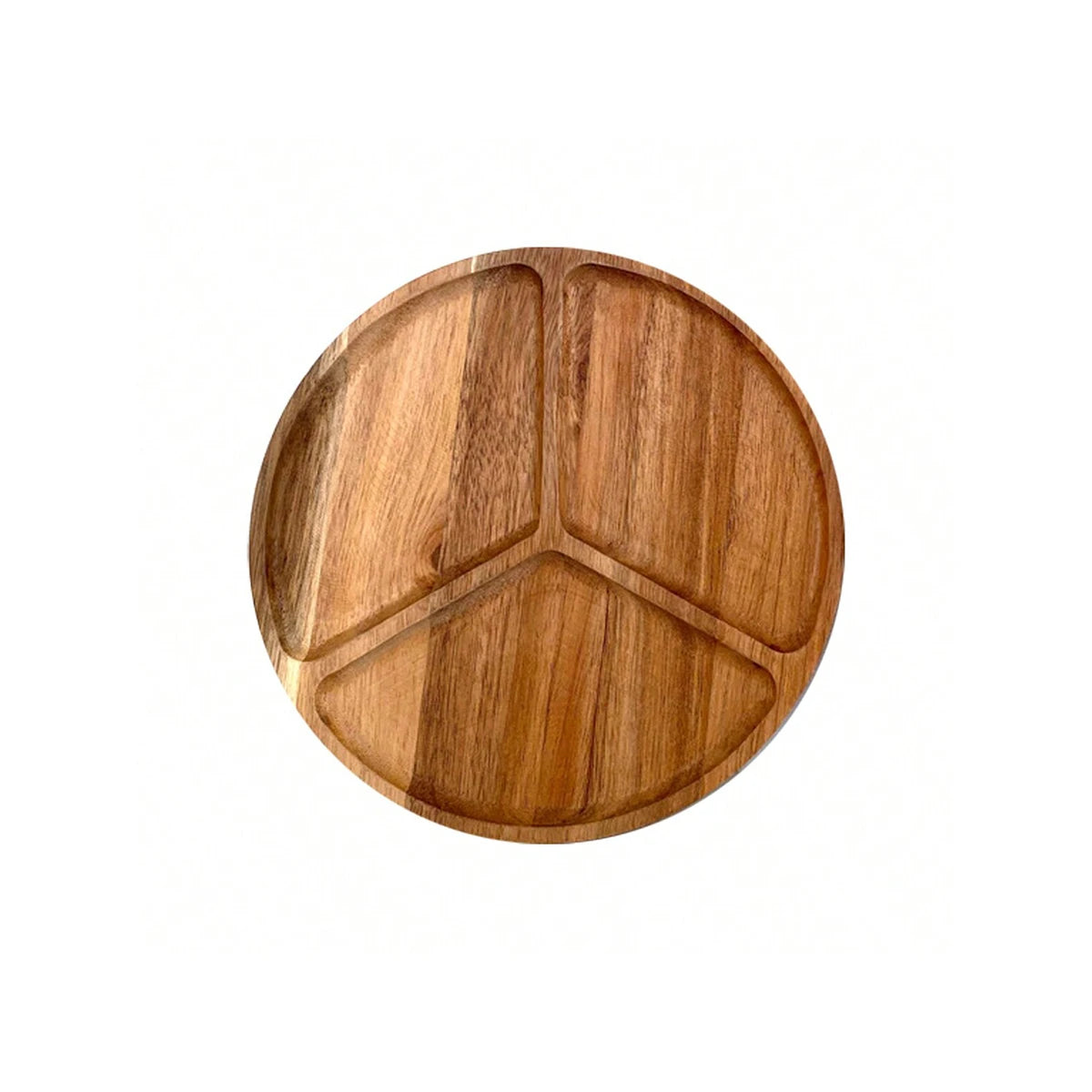 Leeseph Acacia Wood Serving Plate, Food Tray for Nut Candy Bowl Fruit Storage Bread Plate Snack Tray or Home Office Decor Tray