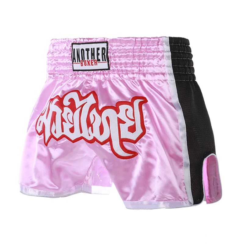 MMA Shorts for Kids & Adults, Muay Thai Shorts Boxing, Embroidered, Martial Arts Clothing for Muay Thai and Taekwondo Training