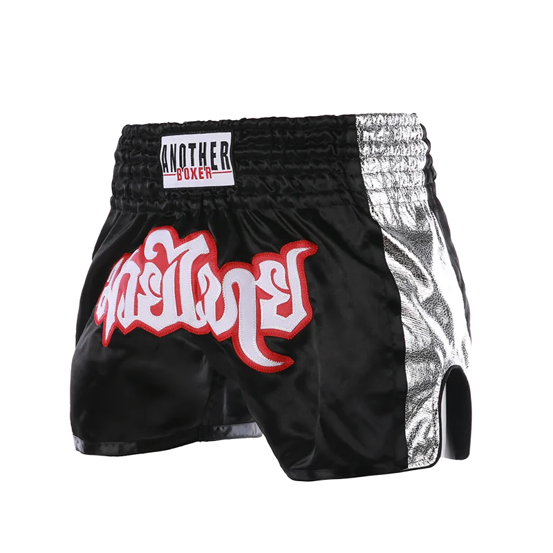 MMA Shorts for Kids & Adults, Muay Thai Shorts Boxing, Embroidered, Martial Arts Clothing for Muay Thai and Taekwondo Training