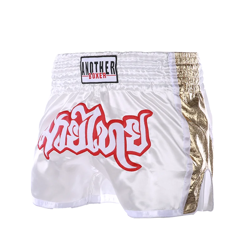 MMA Shorts for Kids & Adults, Muay Thai Shorts Boxing, Embroidered, Martial Arts Clothing for Muay Thai and Taekwondo Training