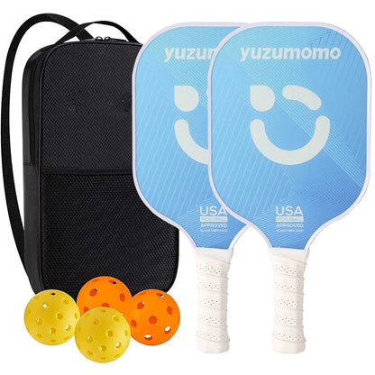 Pickleball Paddles USAPA Approved Set Rackets Honeycomb Core 4 Balls Portable Racquet Cover Carrying Bag Gift Kit Indoor Outdoor