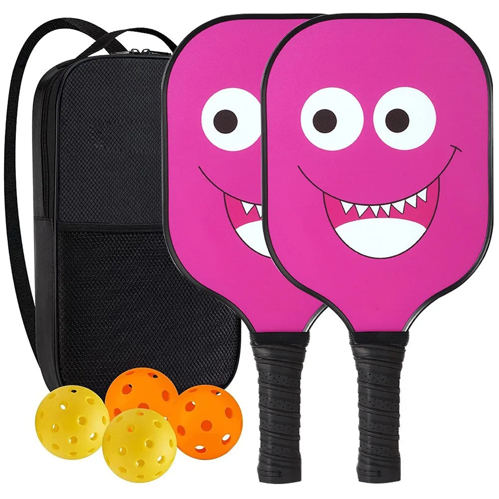 Pickleball Paddles USAPA Approved Set Rackets Honeycomb Core 4 Balls Portable Racquet Cover Carrying Bag Gift Kit Indoor Outdoor