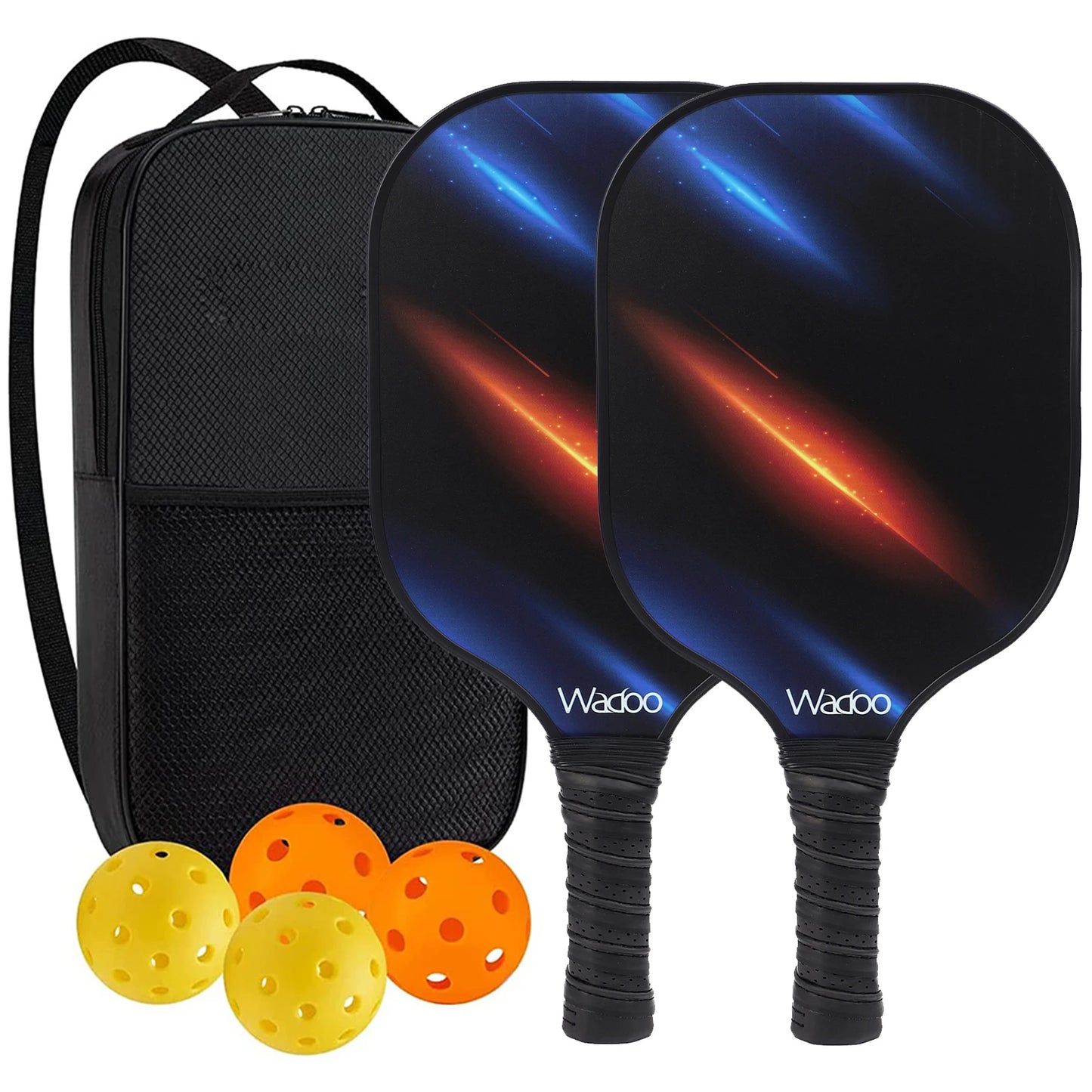 Pickleball Paddles USAPA Approved Set Rackets Honeycomb Core 4 Balls Portable Racquet Cover Carrying Bag Gift Kit Indoor Outdoor