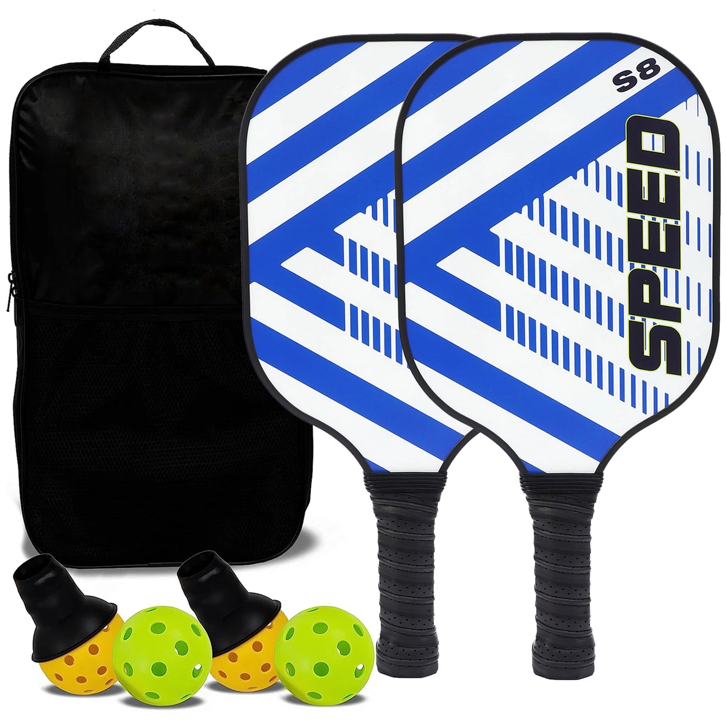 Pickleball Paddles USAPA Approved Set Rackets Honeycomb Core 4 Balls Portable Racquet Cover Carrying Bag Gift Kit Indoor Outdoor