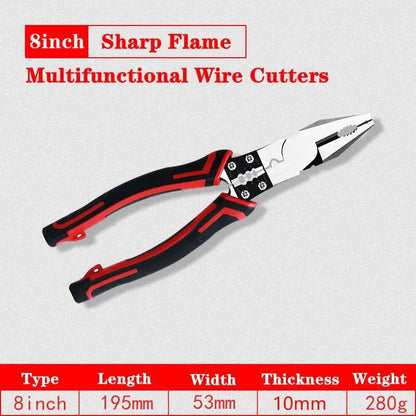 Multi Graph Multifunctional Alicate Diagonal Pliers Needle Nose Hardware Tools Universal Wire Cutters Electrician Bocorese