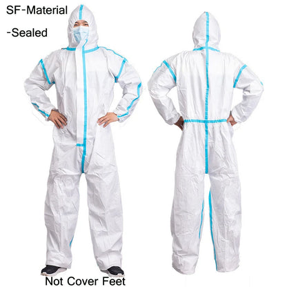 Disposable Breathable Dustproof Water Oil Resist Work Safety Clothing Anti Dust Spary Painting Decorating Labour Overall Suit