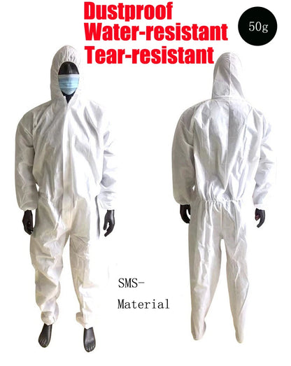 Disposable Breathable Dustproof Water Oil Resist Work Safety Clothing Anti Dust Spary Painting Decorating Labour Overall Suit