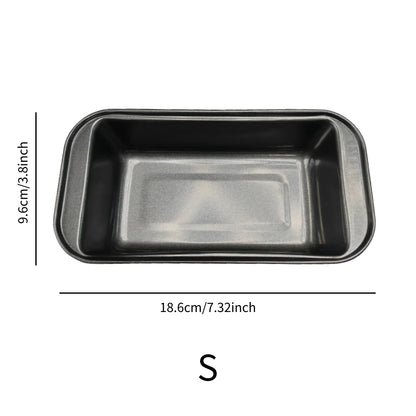 3Pcs Rectangular Baking Bread Loaf Pan,Gray Carbon Steel Nonstick Loaf Pan for Baking Homemade Bread,Toast,Brownies and Pound