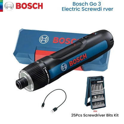 Bosch GO 3 Electric Screwdriver 3.6V 5Nm Cordless Mini Hand Drill Rechargeable Screw Driver Home Use Multi-Function Power Tools