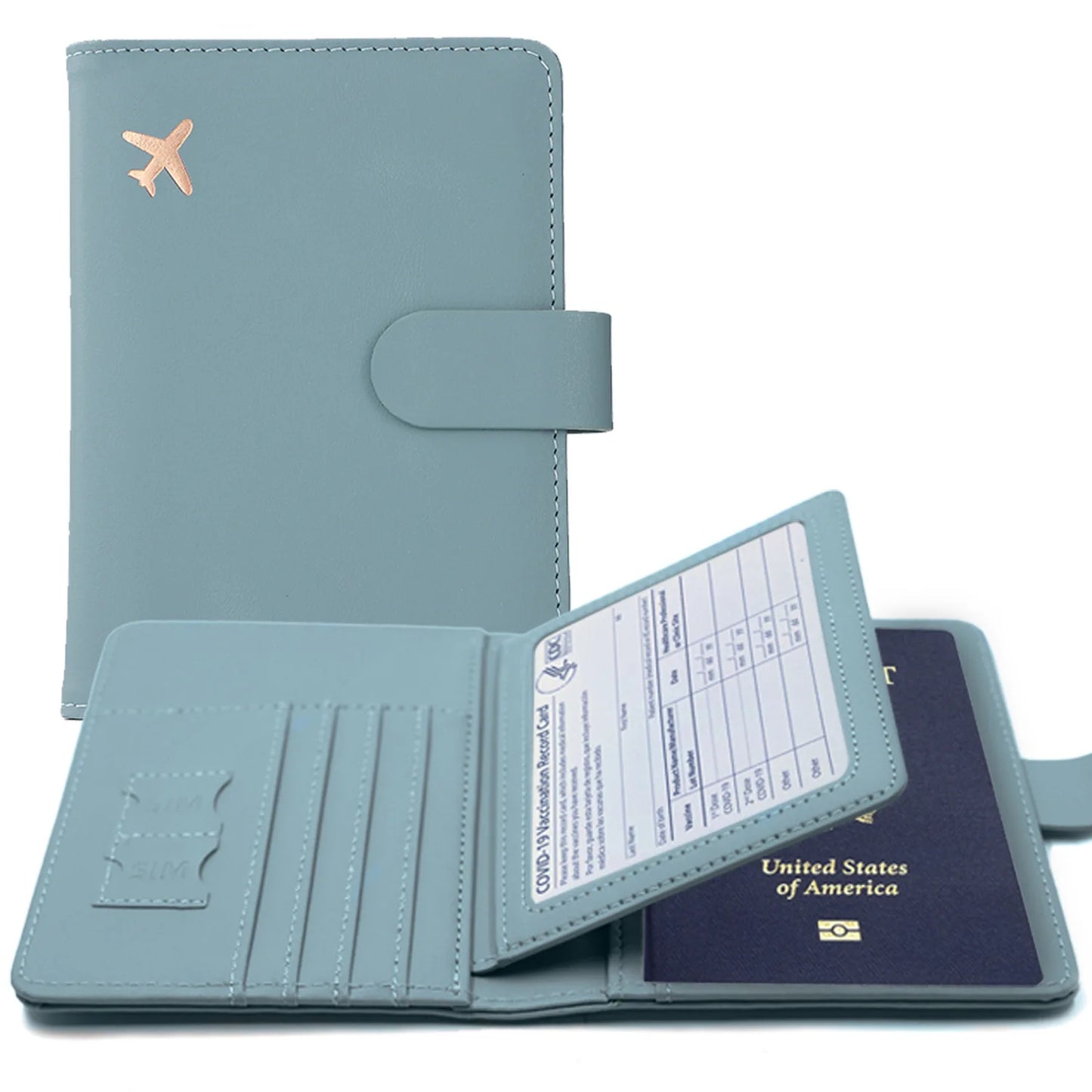 RFID Passport Cover Case Passport Holder Multifunctional Passport Wallet ID Credit Card Holder Travel Wallet Travel Accessories