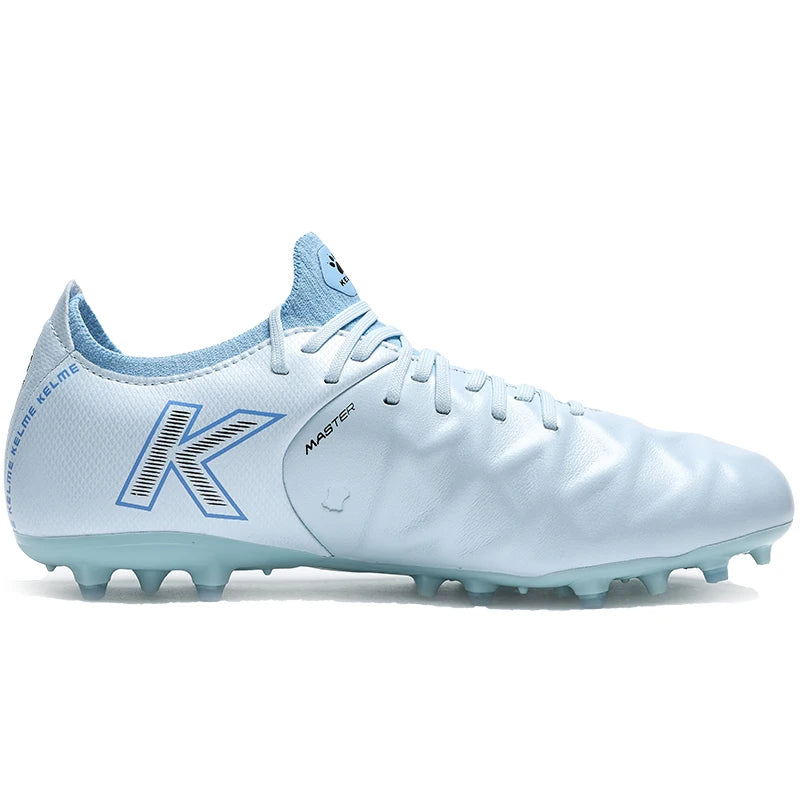 KELME Football Shoes Men's Calfskin MG Adult Competition Short Nail Artificial Grass Professional Training Soccer Shoes