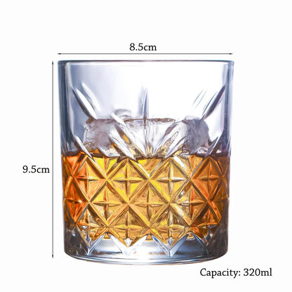 Whiskey Glasses,Scotch Glasses,Old Fashioned Whiskey Glasses/Perfect Gift for Scotch Lovers/Style Glassware for Bourbon/Rum