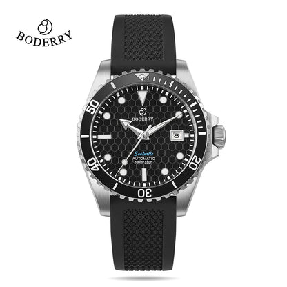 Boderry Seaturtle Titanium Diver Watch Men Luxury Bronze Watches Automatic Mechanical Wristwatch Sport 100M Waterproof Luminous