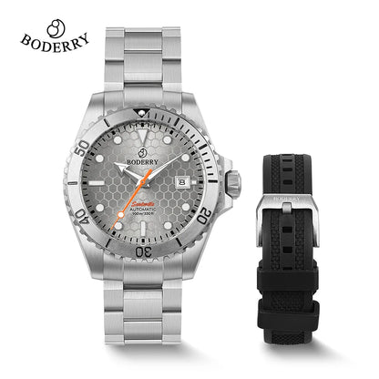 Boderry Seaturtle Titanium Diver Watch Men Luxury Bronze Watches Automatic Mechanical Wristwatch Sport 100M Waterproof Luminous