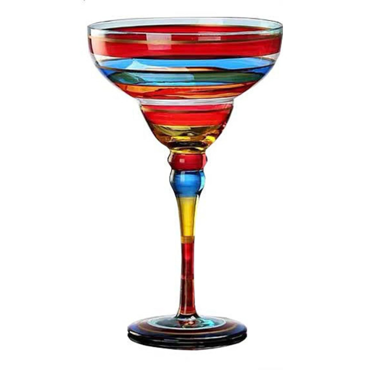 Painted Margarita Wine Glass Crystal Glass Hand-painted Cocktail Glass Alicia Home Goblet for Home Bar Wedding Party Dropship