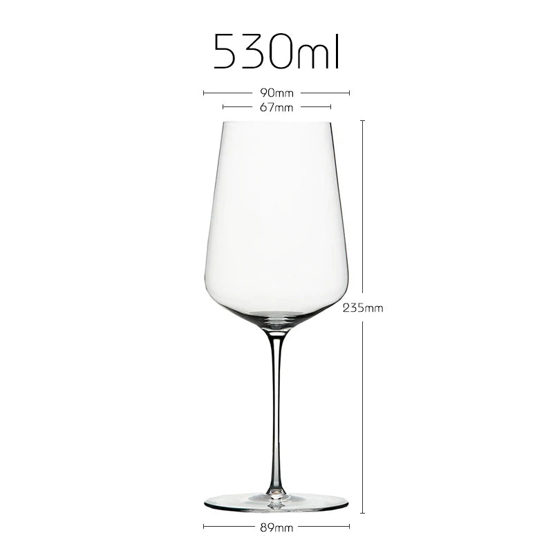 JINYOUJIA Zalto Style Upscale Banquet Crystal Handmade Wine Glass Extremely Thin Masterly Craft Perfect Flawless Classics Goblet