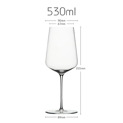 JINYOUJIA Zalto Style Upscale Banquet Crystal Handmade Wine Glass Extremely Thin Masterly Craft Perfect Flawless Classics Goblet