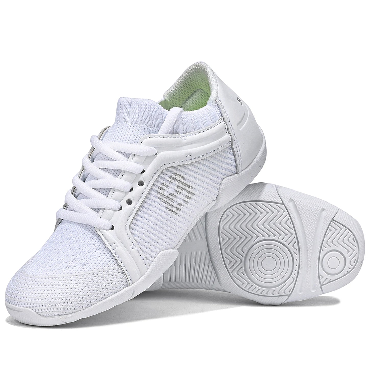 BAXINIER Girls White Competition Cheer Shoes Youth Cheerleading Dance Sneakers Women Athletic Breathable Training Tennis