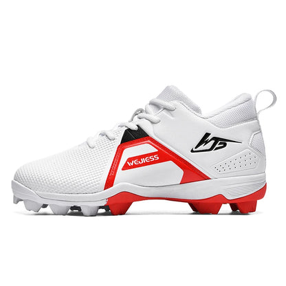 Men's Baseball Shoes Training Long Spikes Softball Shoes Non-slip Cleats And Turf Softball Sneakers Beginners Baseball Sneakers