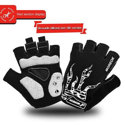 MOREOK Bike Gloves 5MM Gel Pad Mountain Bike Gloves Breathable Bicycle Gloves Non-slip Road Biking Cycling Gloves for Men Women