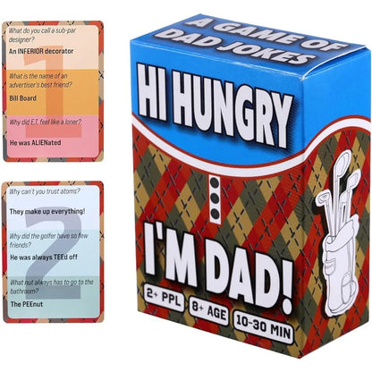 HI Hungry… I'm DAD, Dad Jokes Card Game for Kids, Card Games for Families Party Games, A Gift for Fathers with 594 Funny Jokes