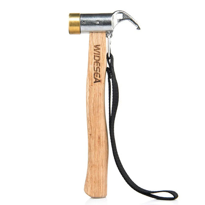 Widesea Camping Hammer Stainless Steel Copper Outdoor Tent Peg Stake Mallet with Stake Puller Grond Nail Mountaineering Hiking