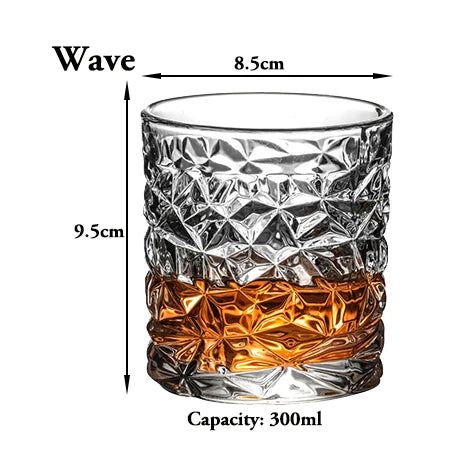 Whiskey Glasses,Scotch Glasses,Old Fashioned Whiskey Glasses/Perfect Gift for Scotch Lovers/Style Glassware for Bourbon/Rum