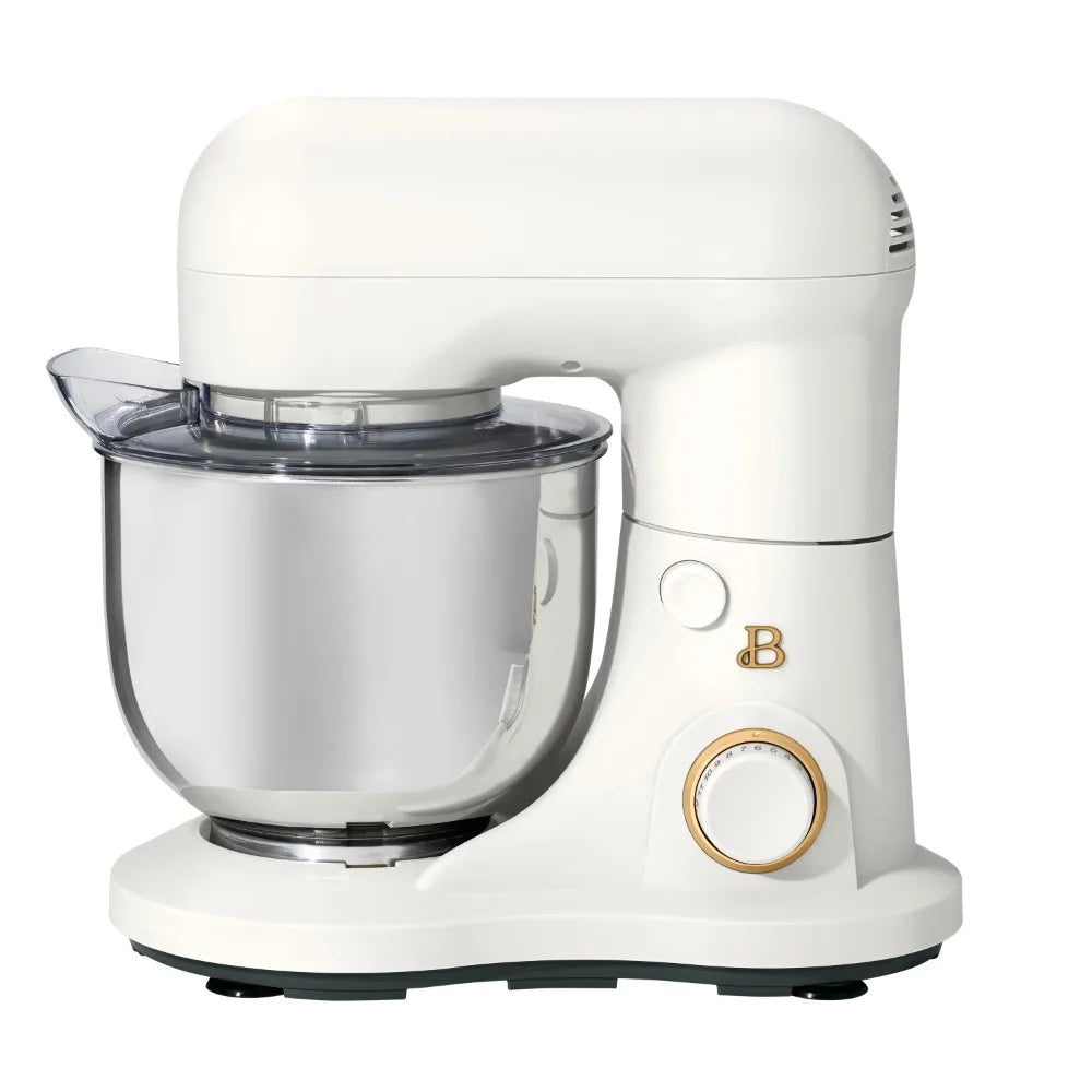 Beautiful 3.5 Qt Stand Mixer, Lightweight & Powerful with Tilt-Head, White Icing