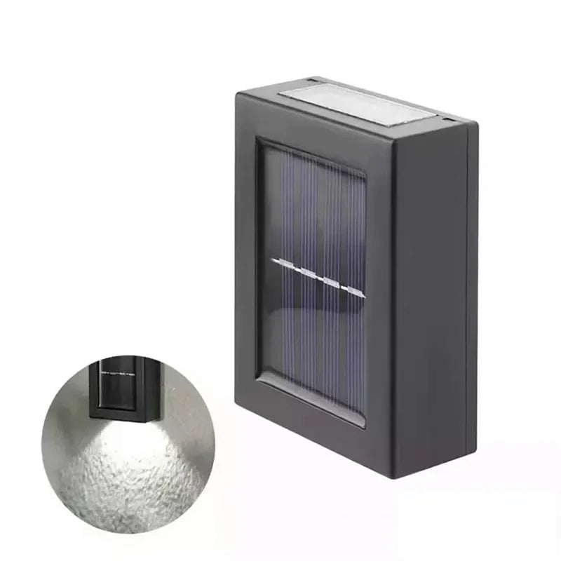 Solar Up and Down Spot Lights Outdoor, Street Wall Light Lamp Solar Powered Sunlight Waterproof Solar Lamp Garden Decorative