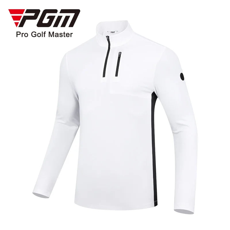 Men's PGM Golf Polo Shirts Quarter Zip Pullover