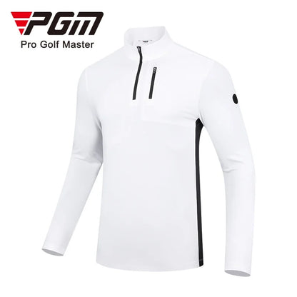 Men's PGM Golf Polo Shirts Quarter Zip Pullover