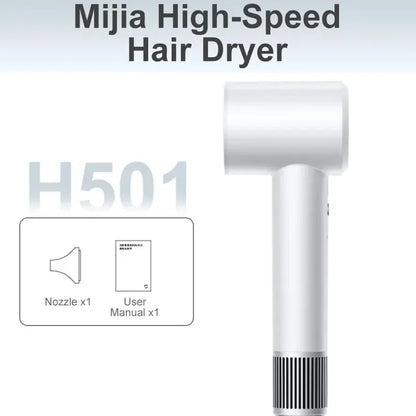 Xiaomi Mijia Electric Hair Dryer H501 High Speed Negative Ions 110,000 Rpm Professional Care Hair 62m/s Wind 1600W Quick Drying