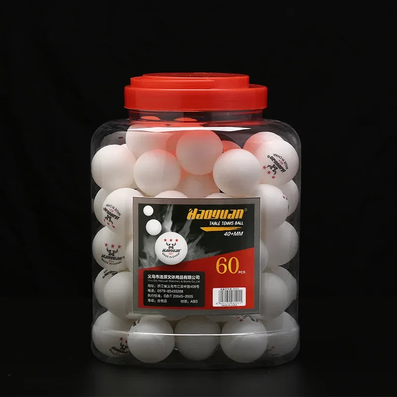 60Pcs Professional 3 Star Table Tennis Balls D40+mm 2.8g New Material ABS Plastic Ping Pong Ball Adult Training For Competition