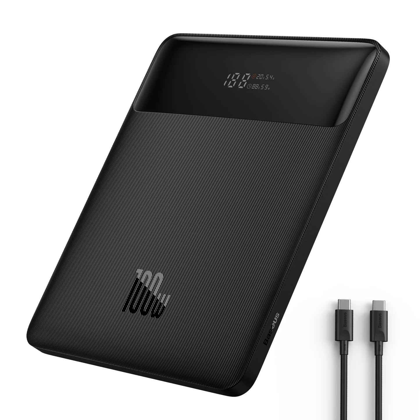 Baseus 100W Power Bank 20000mAh Type C PD Fast Charging Powerbank Portable External Battery Charger for Notebook with 100W Cable