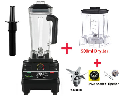 BioloMix BPA Free 2L Jar 2200W Professional Smart Timer Pre-programed Blender Mixer Juicer Food Processor Ice Smoothies Crusher