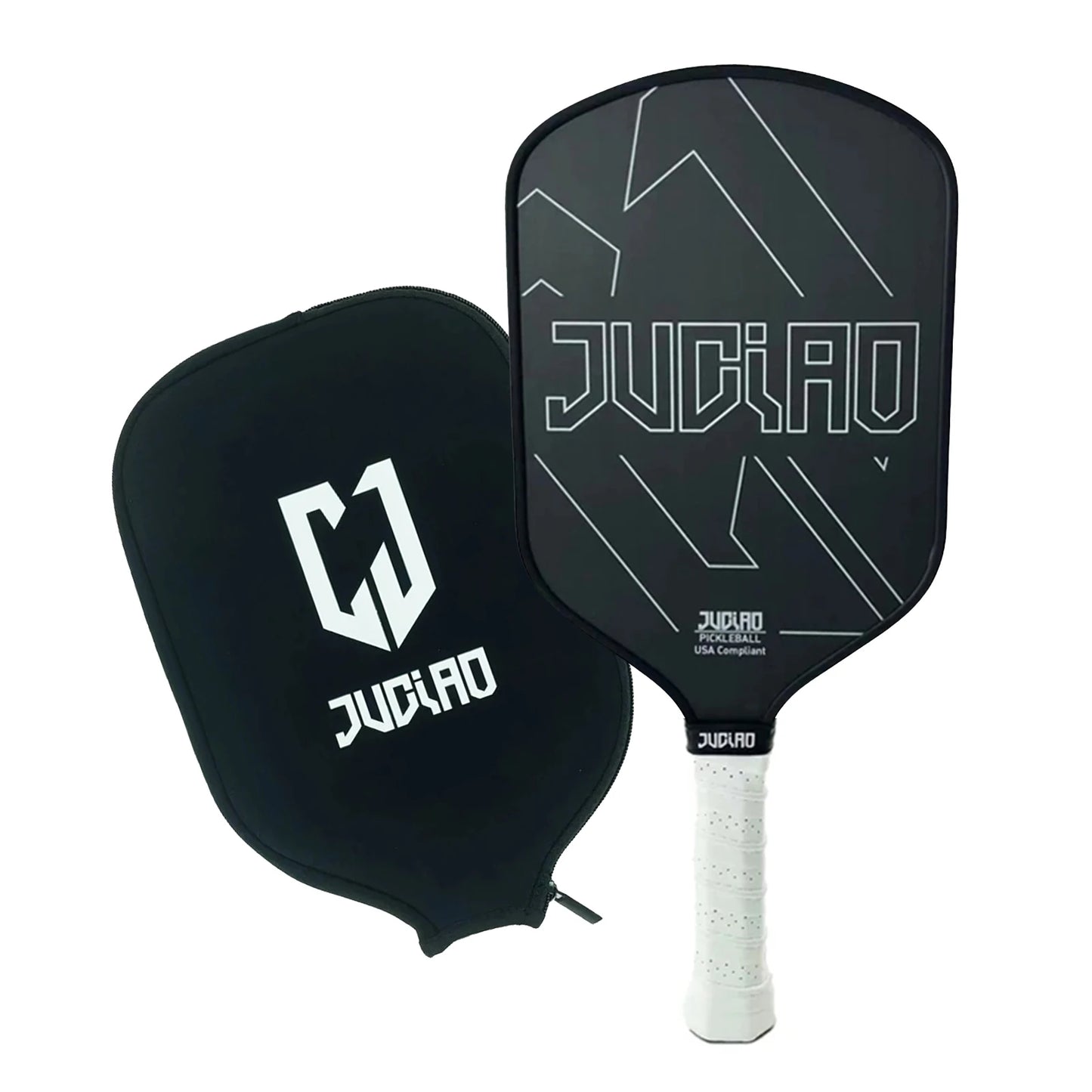 Pickleball Paddle Carbon Surface with High Grit & Spin USAPA Compliant Enhanced Power Sweet Spot T700 Raw Carbon Fiber Paddle