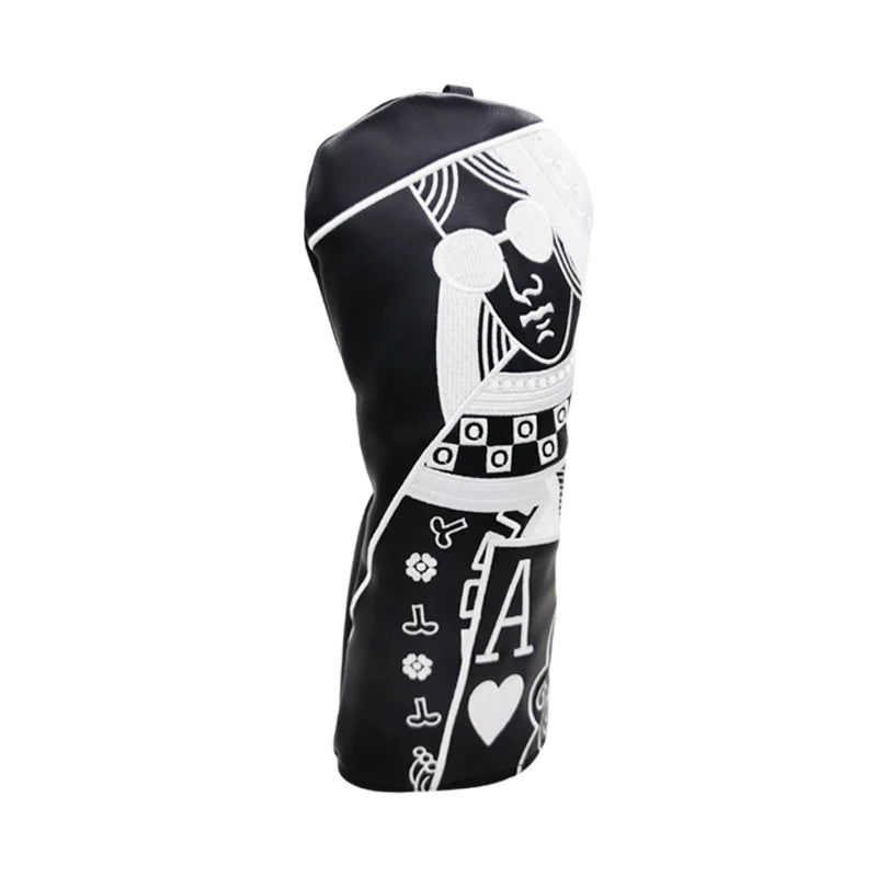 JQK Golf Club #1 #3 #5 Wood Headcovers Driver Fairway Woods Cover PU Leather High quality Putter Head Covers