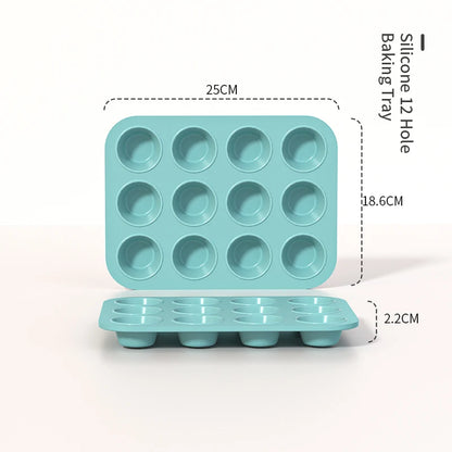 Silicone Baking Molds Fluted Round Cake Pan Non-Stick Bundt Forms Jello Buntcake Gelatin Loaf Bread Mould