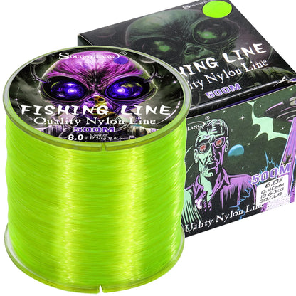 Sougayilang 500m Nylon Fishing Line Max Drag 7-38LB Super Stronger Nylon Line Japan Monofilament Saltwater Freshwater Line Pesca