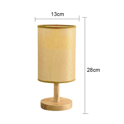 LED Table Lamps Simple Chinese Style Decoration Lamp Dimmable USB Plug Night Light Fabric Lampshade Bedroom Bedside Lighting