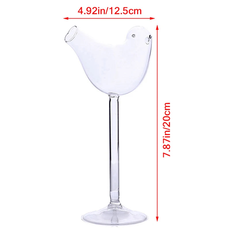 Creative Fun Spiral Cocktail Glass Revolving Martini Creative Long Tail Cocktail Straw Wine Glass for Bar Party Supply Barware