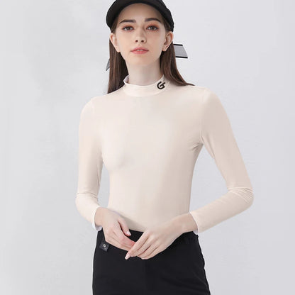 Golfist Golf Women's Summer Ice Silk Shirt Long Sleeved Anti-UV Cool snd Breathable High elasticity Outdoor Causal Sports Tops