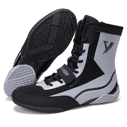 New Pro wrestling and boxing shoes, men's mesh breathable training, flying wrestling boots, lightweight sneakers